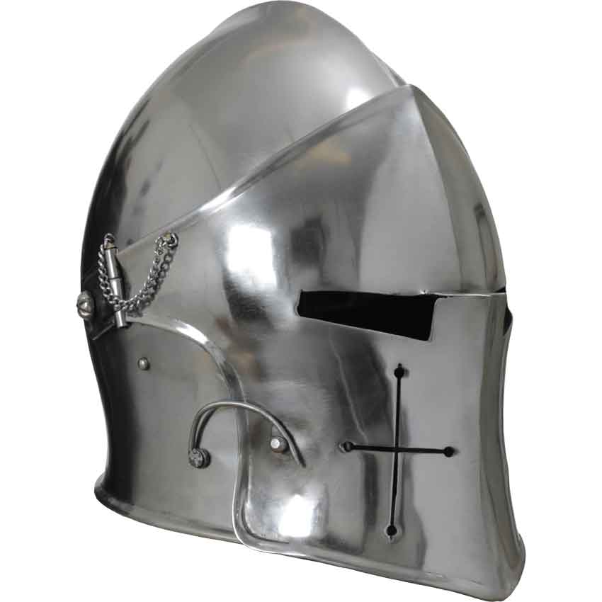 Details about   12 Guage Steel Medieval T-Face Barbuta Helmet 