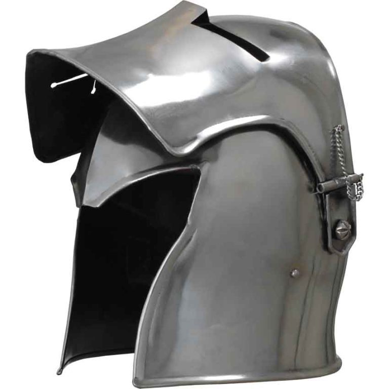 Visored Barbuta Helmet