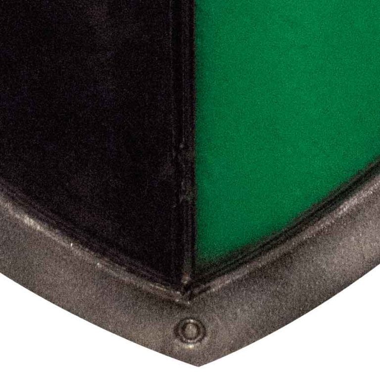 Ready For Battle LARP Green and Black Kite Shield