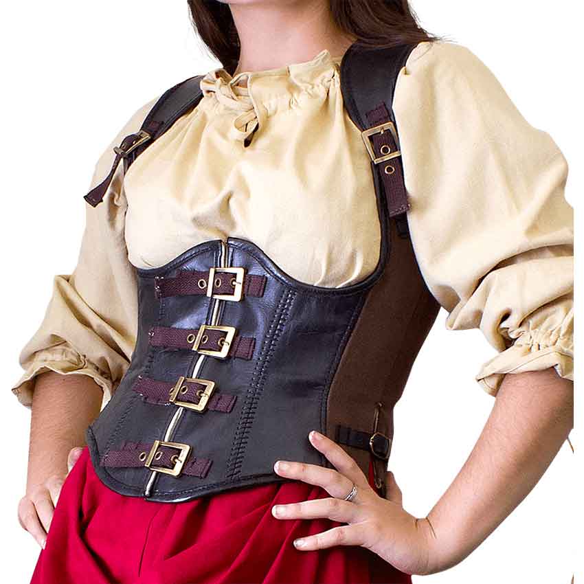 Leather Rogue Corset - Medieval Collectibles