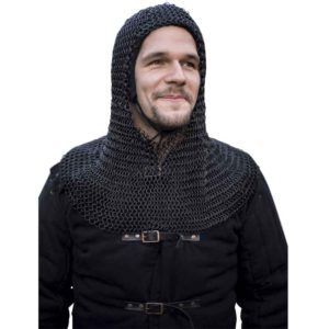 Childrens Aluminum and Rubber Chainmail Coif