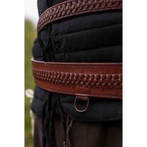 Laced Leather LARP Sword Belt