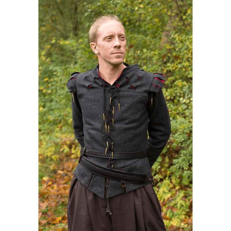 Laced Leather LARP Sword Belt