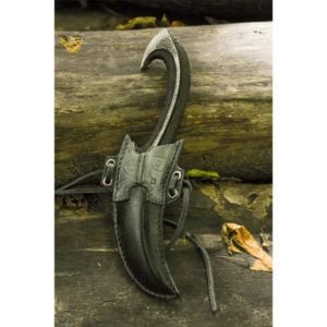 Dark Elven Throwing Knife and Holder
