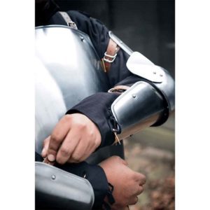 Soldiers Arm Protection - Polished Steel