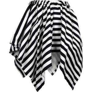 Striped Short Handkerchief Skirt