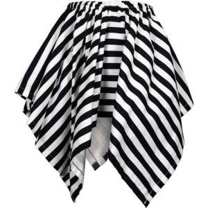 Striped Short Handkerchief Skirt
