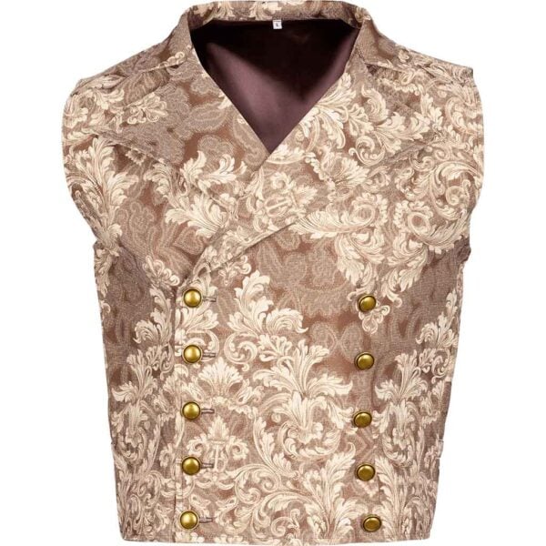 Gentlemens Brown Brocade Vest