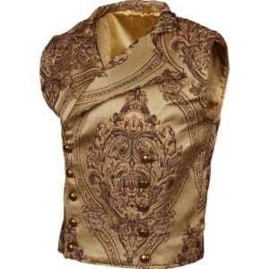Gentlemens Brown Brocade Vest