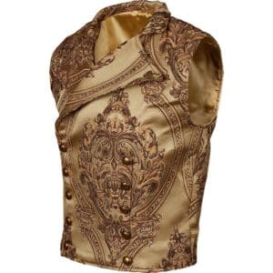 Gentlemens Brown Brocade Vest
