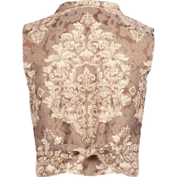 Gentlemens Brown Brocade Vest