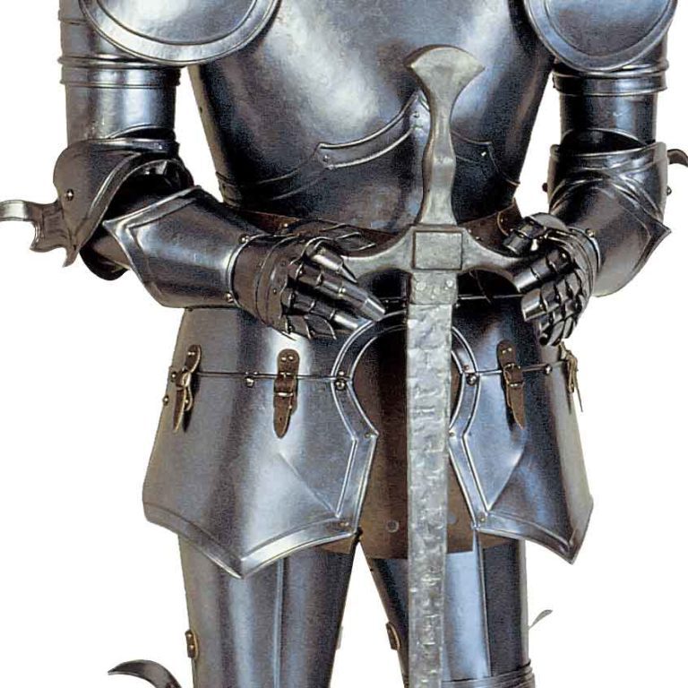 15th Century German Full Suit of Armor with Sword