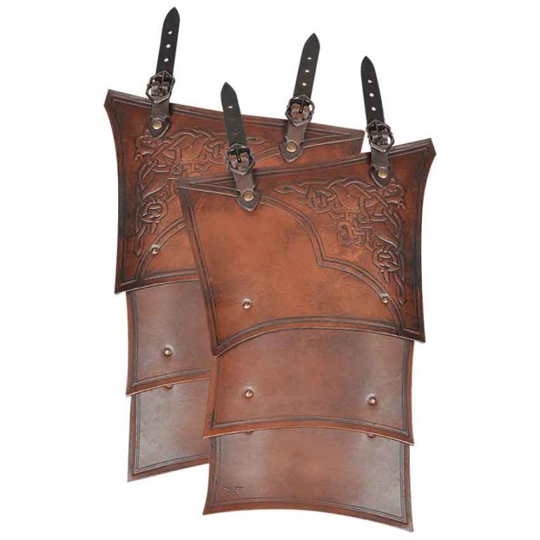 Celtic Mantikor Leather Tassets