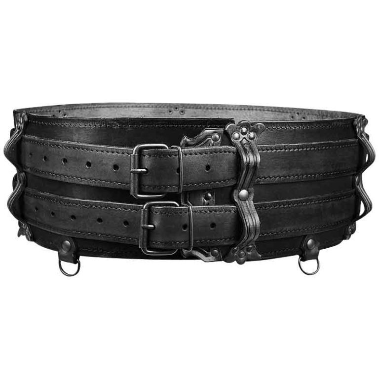 Luthor Leather Double Belt