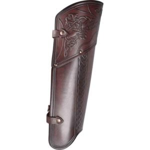Celtic Mantikor Leather Greaves