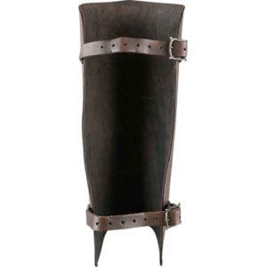 Octavius Leather Greaves