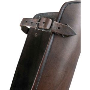 Octavius Leather Greaves
