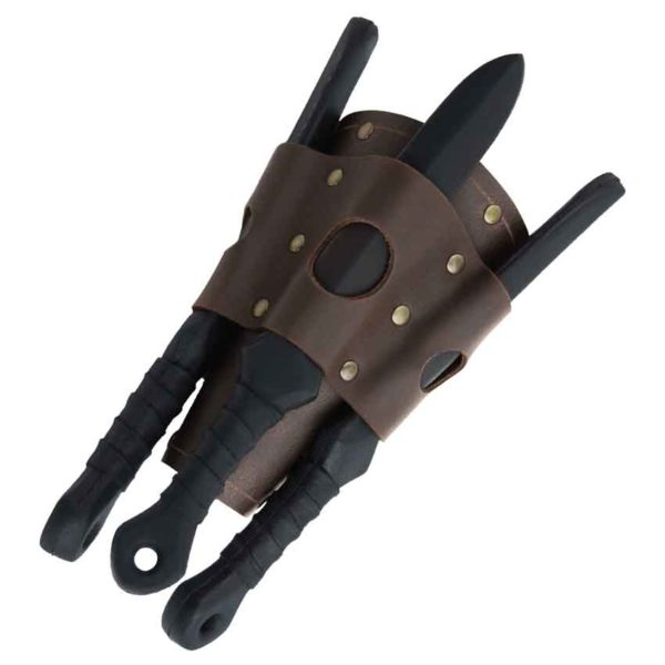 Shinobi Leather Knife Bracer