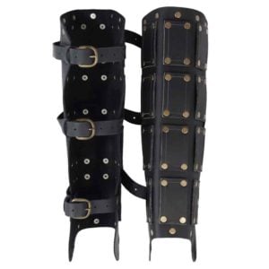 Bohemond Leather Greaves