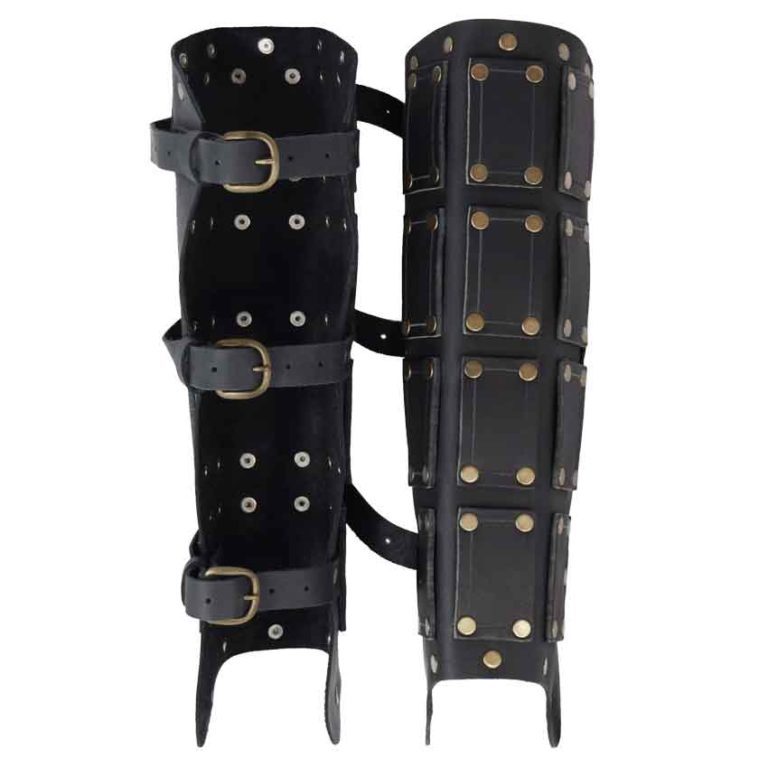 Bohemond Leather Greaves