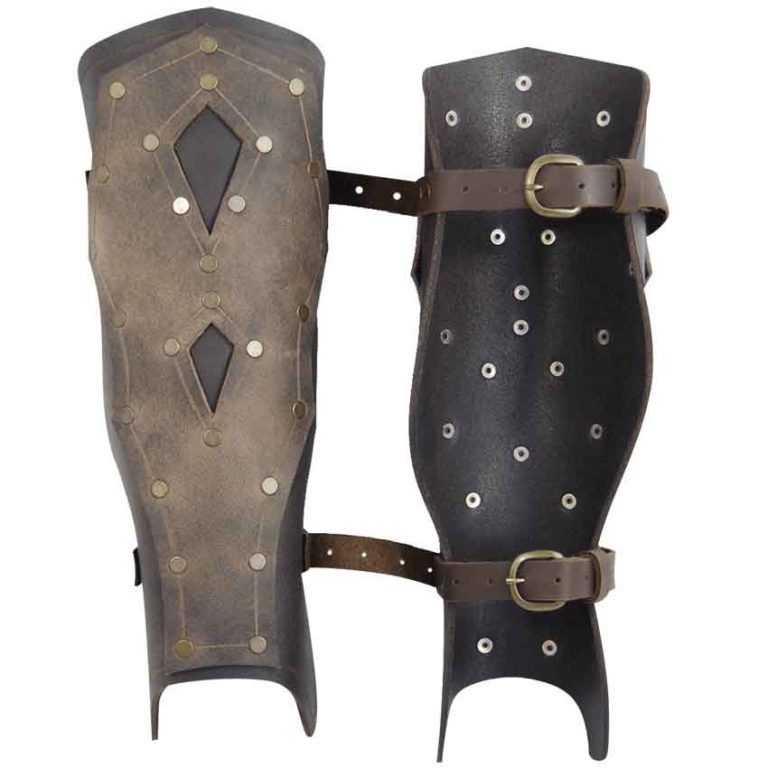 Mercenary Leather Greaves