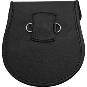 Black Tasseled Medieval Sporran Pouch