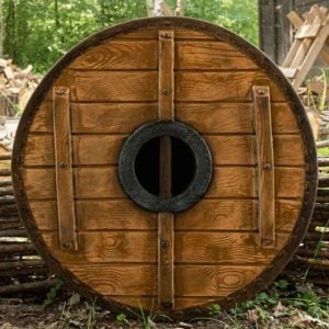 Thegn LARP Shield - Blue/White -70 cm