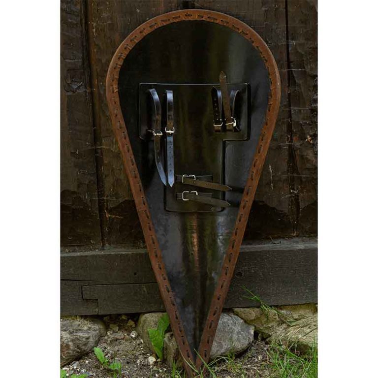 Blue-White Norman LARP Kite Shield