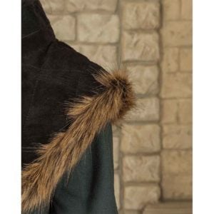 Nimue Fur Lined Suede Gorget