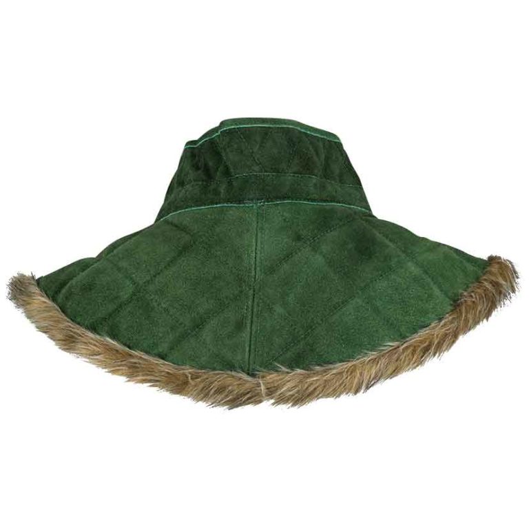 Nimue Fur Lined Suede Gorget