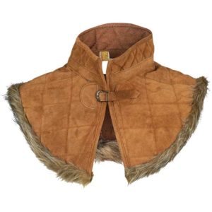 Nimue Fur Lined Suede Gorget