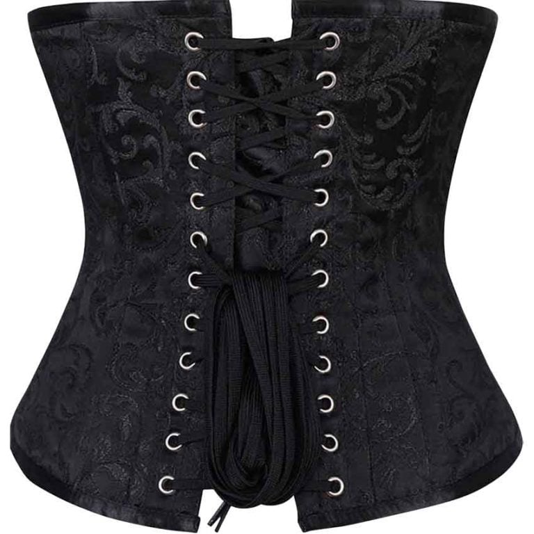 Black Brocade Underbust Corset