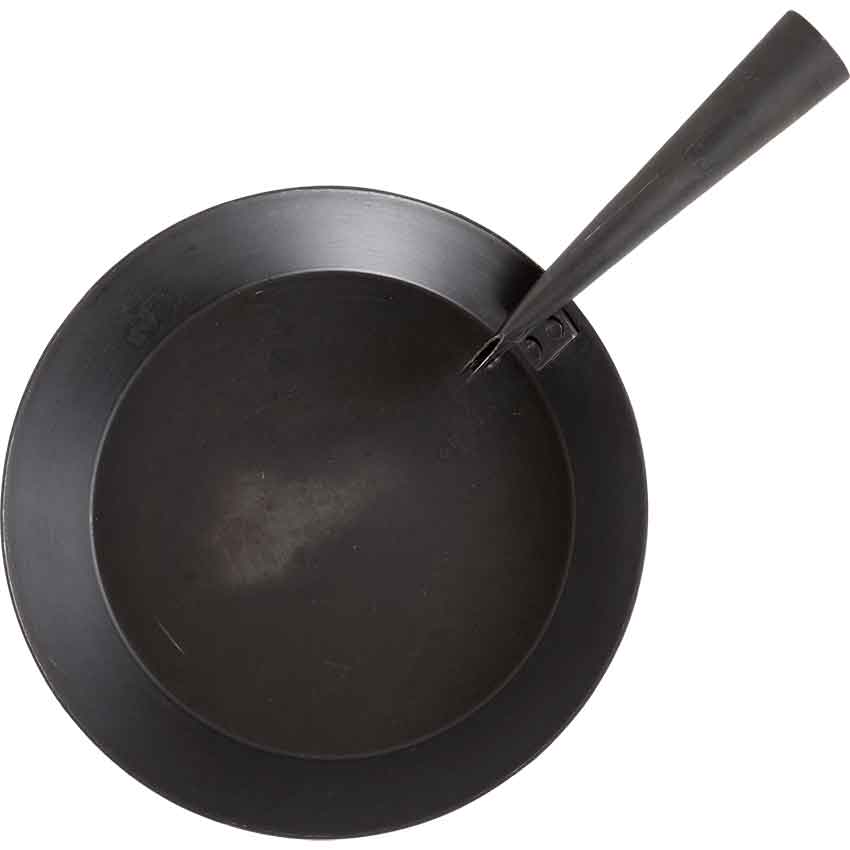 Large Cooking Pan with Folding Handle - HW-701072 - Medieval Collectibles