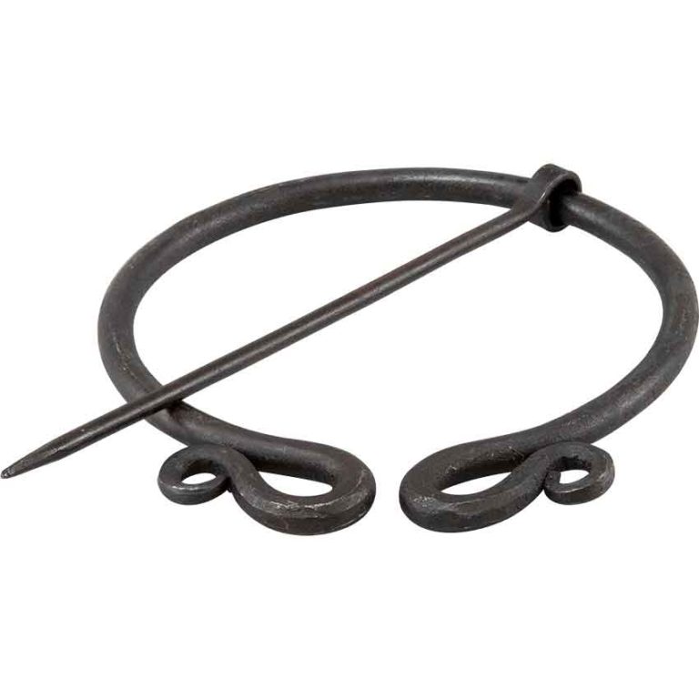 Double Rolled Fibula Brooch