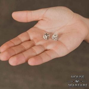 Small Roman Gaming Dice - Set of Two