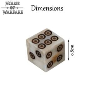 Small Roman Gaming Dice - Set of Two