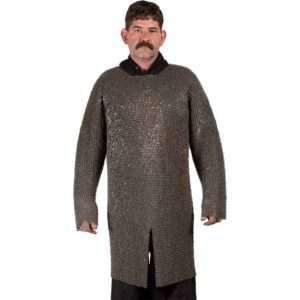 Round Ring Round Riveted Chainmail Hauberk - 6 Millimeter