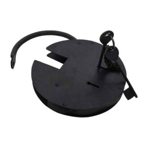 Large Medieval Padlock with Keys