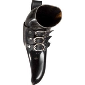 Skarde Norse Drinking Horn with Holder