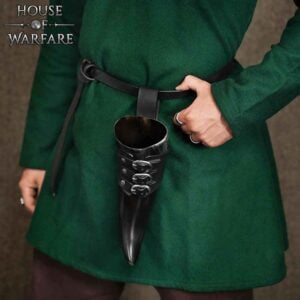 Skarde Norse Drinking Horn with Holder