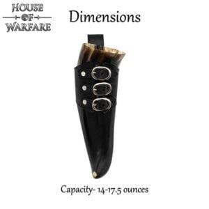 Skarde Norse Drinking Horn with Holder