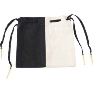 Two Color Cotton Drawstring Pouch