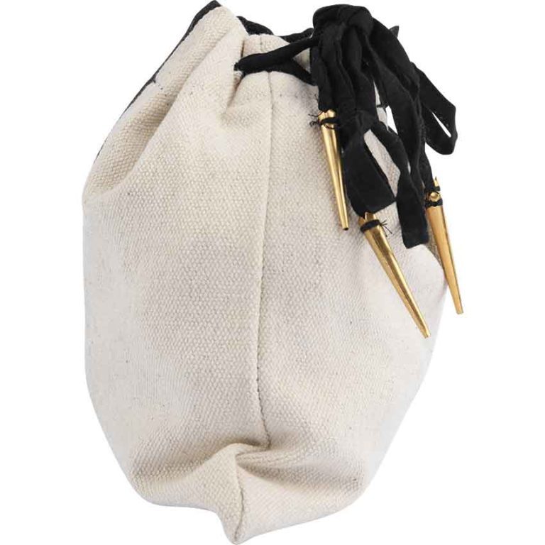 Two Color Cotton Drawstring Pouch