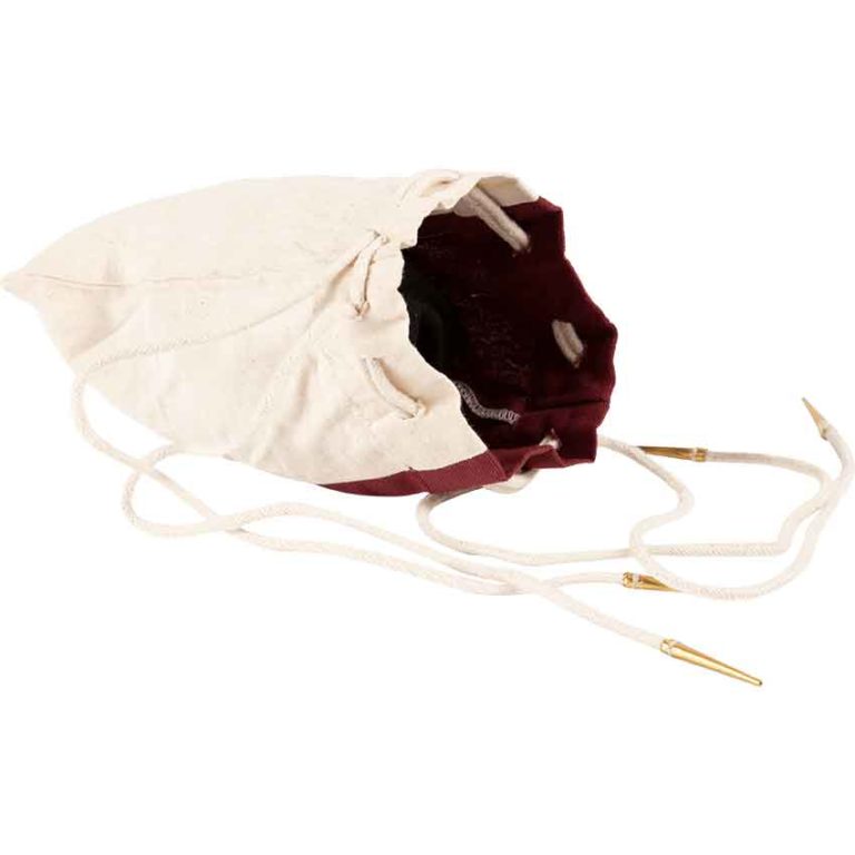 Two Color Cotton Drawstring Pouch