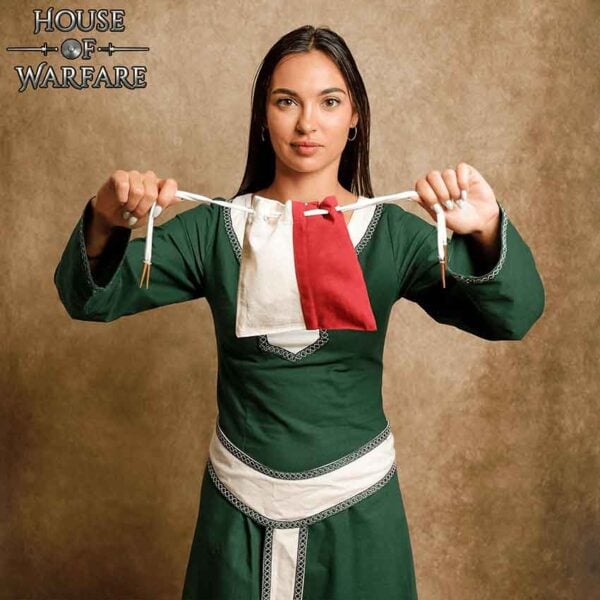 Two Color Cotton Drawstring Pouch