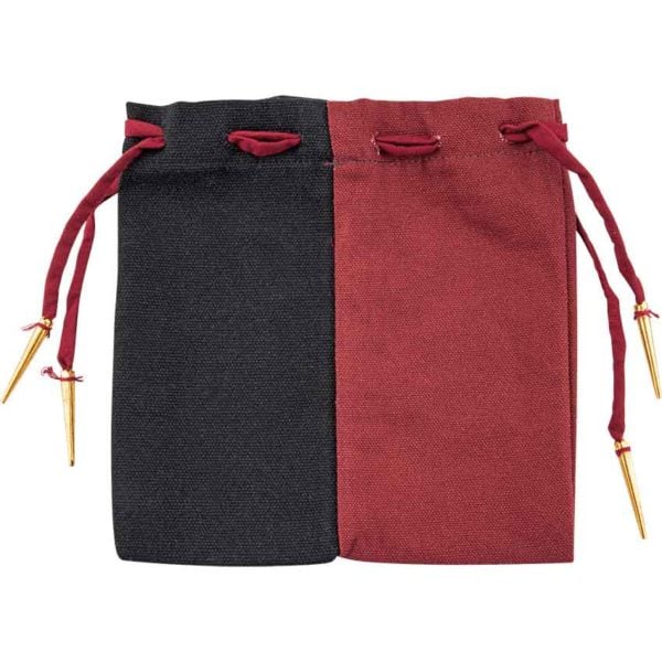 Two Color Cotton Drawstring Pouch