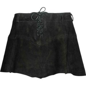 Nuala Suede Leather Skirt