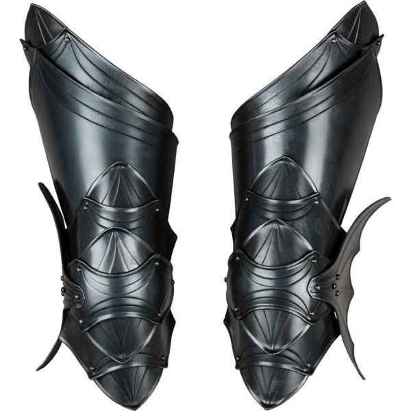 Blackened Dragomir Leg Guards