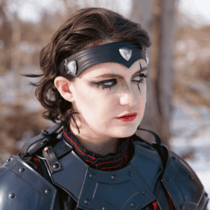 Isidor Studded Leather Crown