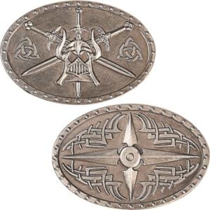 Set of 10 Silver Barbarian LARP Coins